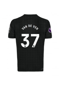Tottenham Hotspur Micky van de Ven #37 Jalkapallovaatteet Vieraspaita 2025-26 Lyhythihainen
